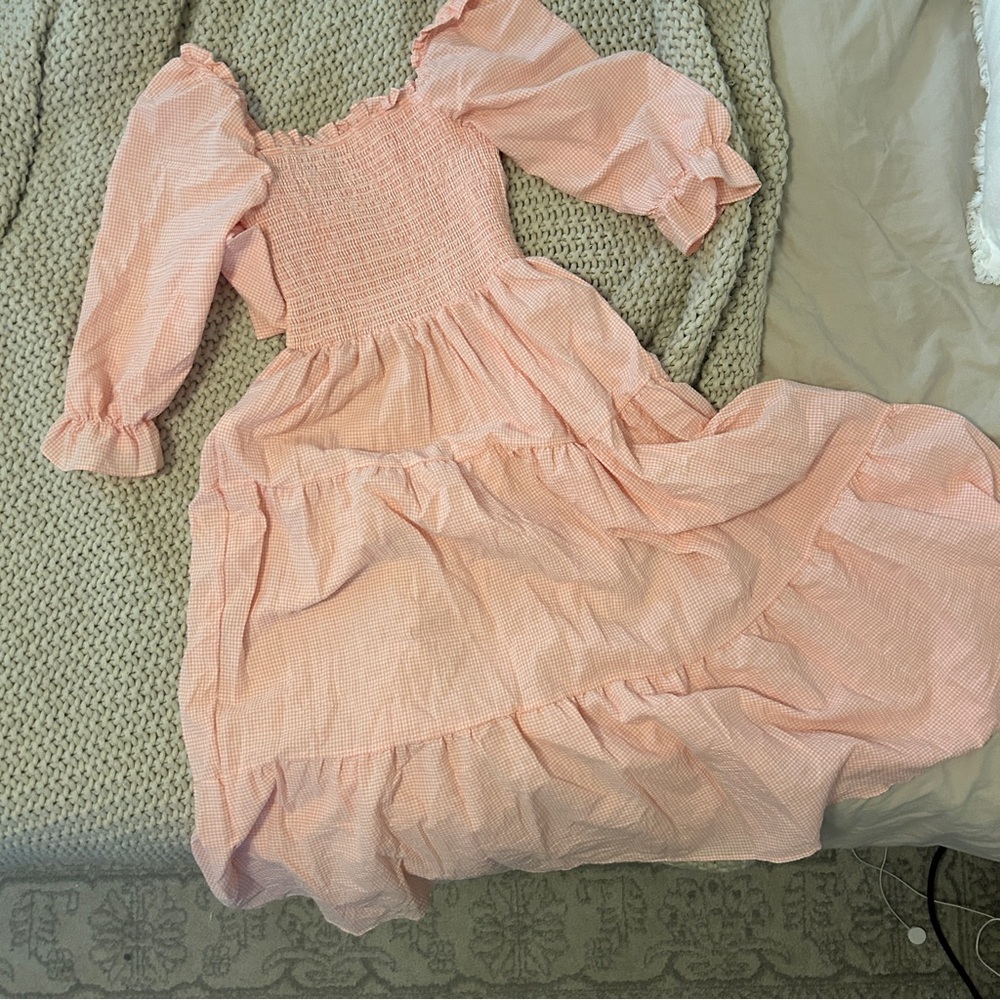 Pink Gingham Dress